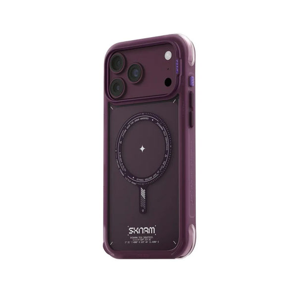 SkinArma Avion Case for iPhone 18 Pro Max with M-Safe support and removable camera frame Burgundy Qatar