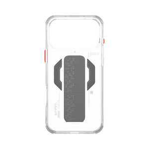 Skinarma Haxa Mag-Charge Grip-Stand Case with magnetic charging for iPhone 17 Pro Max Clear Qatar