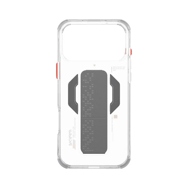 Skinarma Haxa Mag-Charge Grip-Stand Case with magnetic charging for iPhone 17 Pro Max Clear Qatar