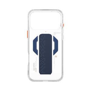 Skinarma Haxa Mag-Charge Grip-Stand Case with 8-foot drop protection for iPhone 17 Pro Max Navy Blue Qatar