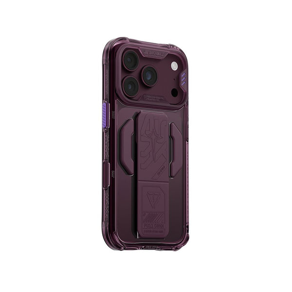 SkinArma Helio CE Case for iPhone 18 Pro with MagSafe and integrated stand Burgundy Qatar
