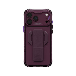 SkinArma Helio CE Case for iPhone 18 Pro Max with MagSafe and integrated stand Burgundy Qatar