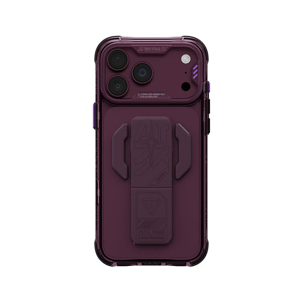 SkinArma Helio CE Case for iPhone 18 Pro Max with MagSafe and integrated stand Burgundy Qatar