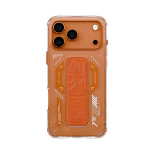 Skinarma HELIO Mag-Charge Grip-Stand Case with 8-foot drop protection for iPhone 17 Pro Max Orange Qatar