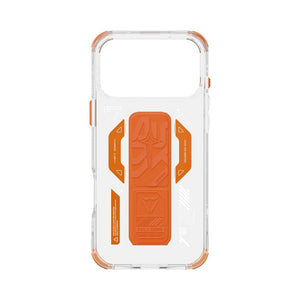Skinarma HELIO Mag-Charge Grip-Stand Case with 8-foot drop protection for iPhone 17 Pro Max Orange Qatar