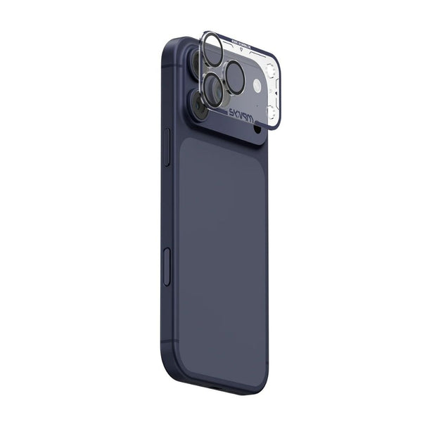 Skinarma MAGMA camera lens protector for iPhone 17 Pro Max Blue tempered glass full camera plateau protection Qatar