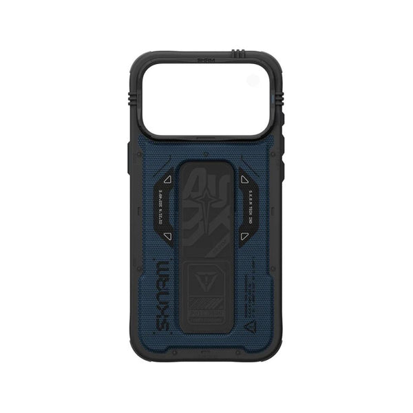 SkinArma Phantom Case for iPhone 18 Pro Max with M-Safe charging and foldable stand Blue Qatar