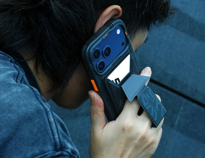 Skinarma PHANTOM KADO magnetic card holder grip stand black