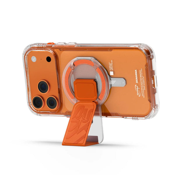 Skinarma PHAZE ARCH XE magnetic 2 in 1 grip stand orange phone accessory Qatar