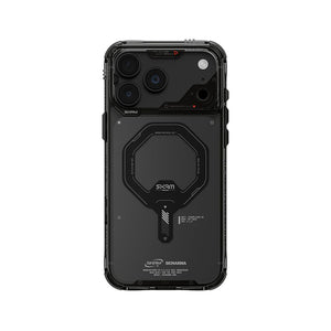SkinArma Saido Case for iPhone 18 Pro Max with airbag protection and M-Safe charging Smoked Gray Qatar