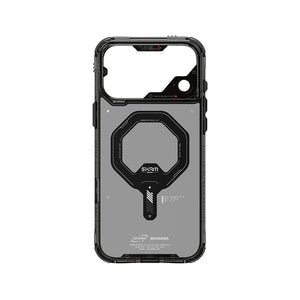 SkinArma Saido Case for iPhone 18 Pro Max with airbag protection and M-Safe charging Smoked Gray Qatar
