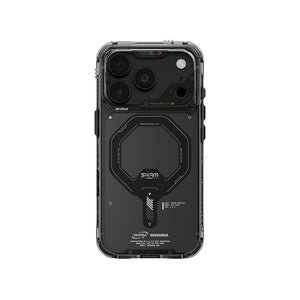 SkinArma Saido Case for iPhone 18 Pro with airbag protection and M-Safe charging Smoked Gray Qatar