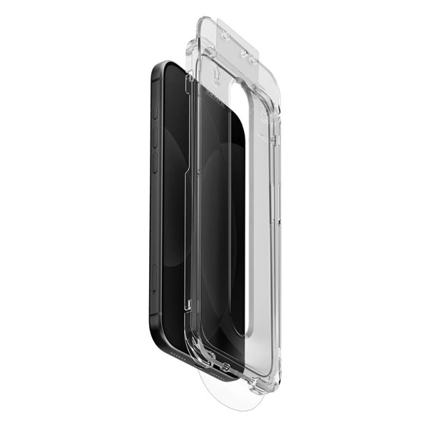 Skinarma TRUE CLEAR EVO KIT IONIX glass screen protector for iPhone 18 Pro Max with HD clarity, anti-dust protection and installation kit in Qatar