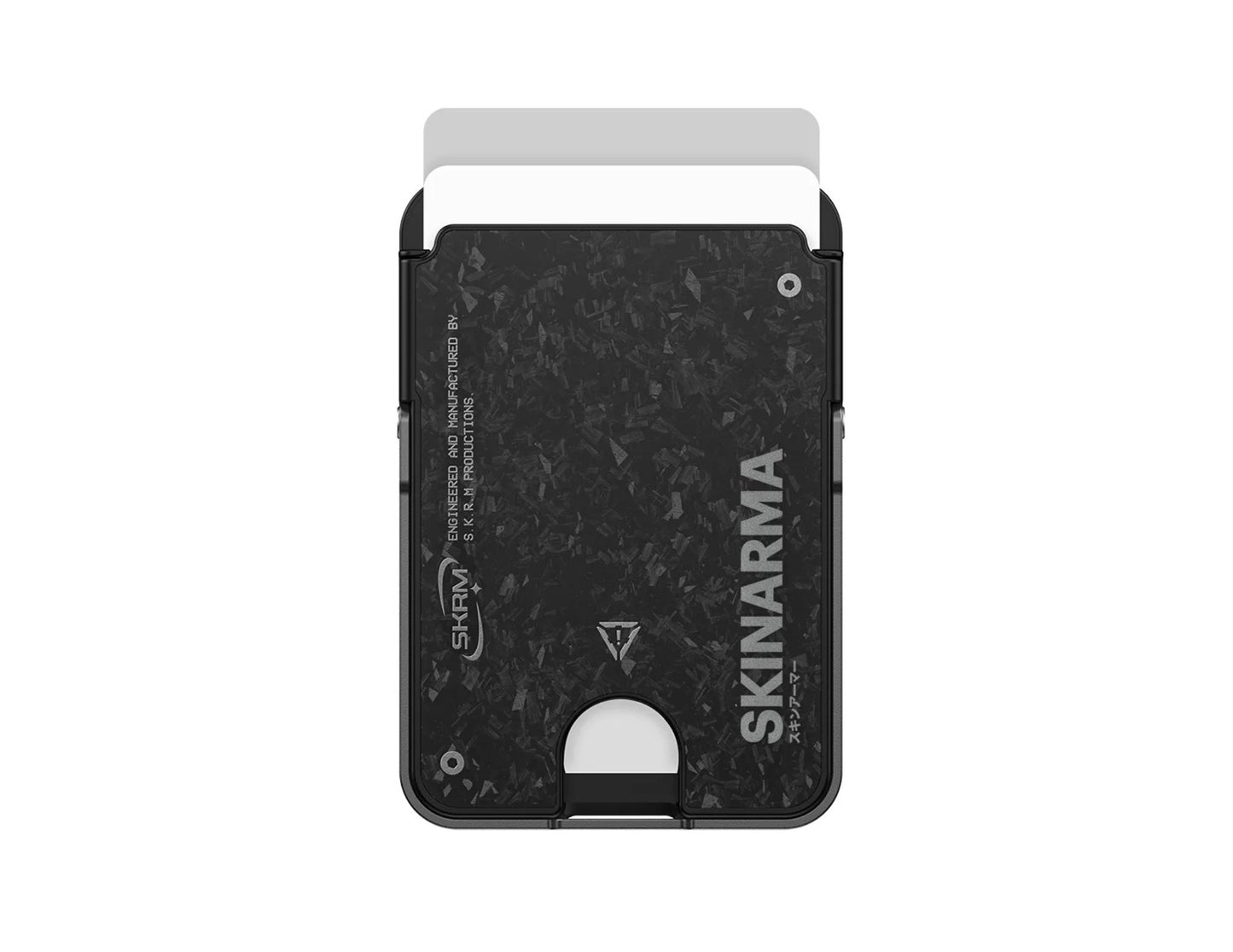 Skinarma VEKTOR forged carbon magnetic card holder kickstand black