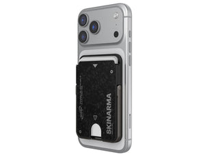 Skinarma VEKTOR forged carbon magnetic card holder kickstand black