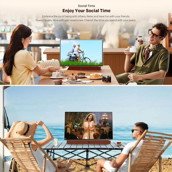 Skyworth 24 Inch Portable Google Smart TV 24LP60G with 24P100 Carry Case Full HD Qatar