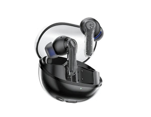 SOUNDPEATS Clear transparent wireless earbuds black beige 40hr dual mic Qatar