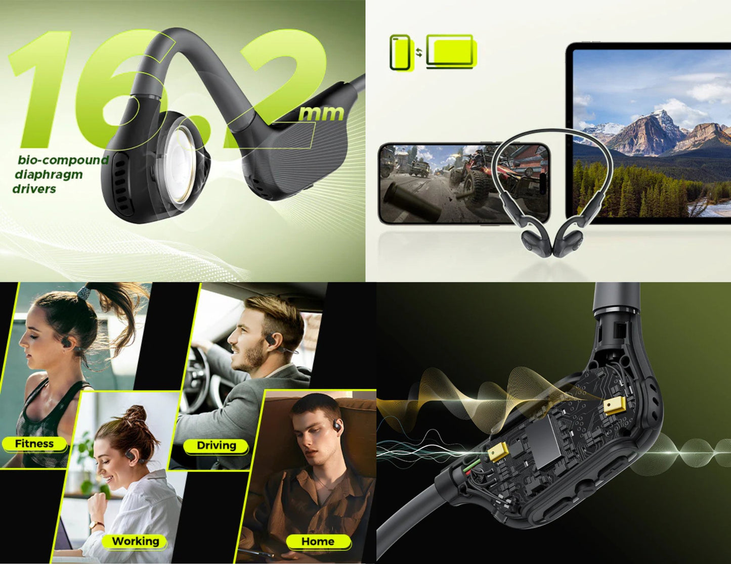 SoundPeats RunFree Lite2 Bluetooth Air Conduction Sport Headphones Black Thabthaba Store Qatar