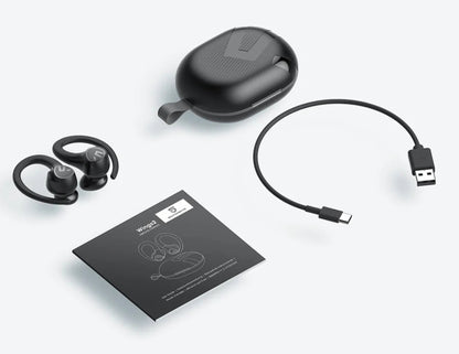 SOUNDPEATS Wings2 Sports Wireless Headphones Black IPX4 30H Battery Thabthaba Store Qatar