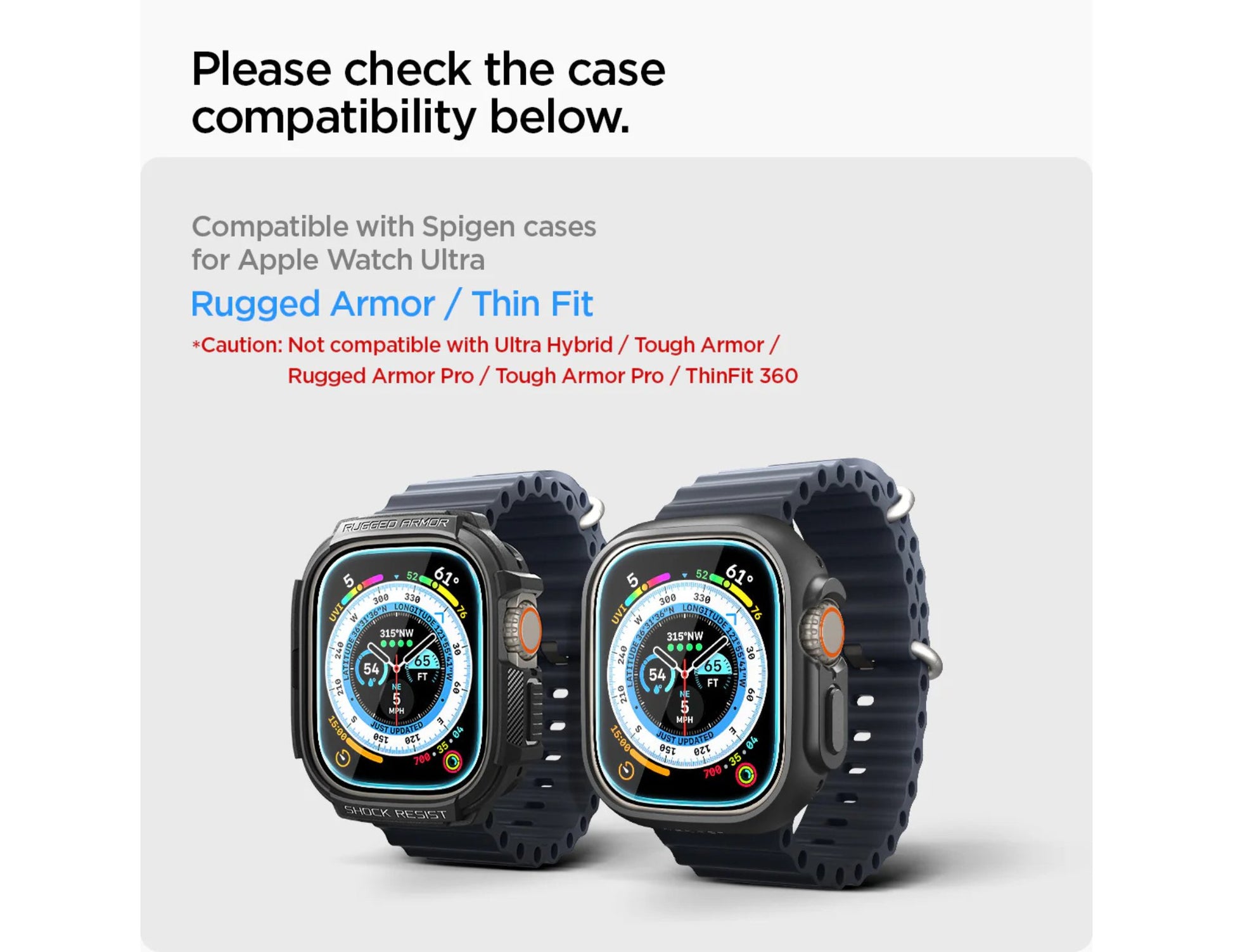 Spigen Apple Watch Ultra 49mm screen protector Glas.tR EZ Fit Qatar