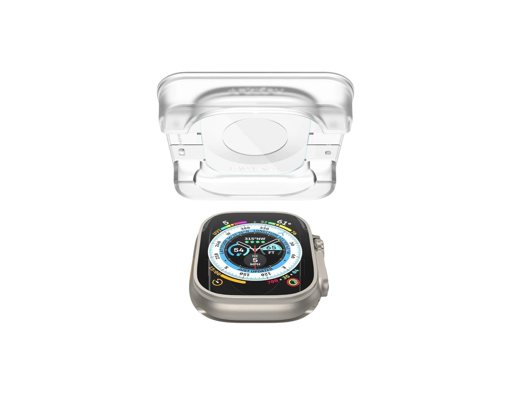 Spigen Apple Watch Ultra 49mm screen protector Glas.tR EZ Fit Qatar