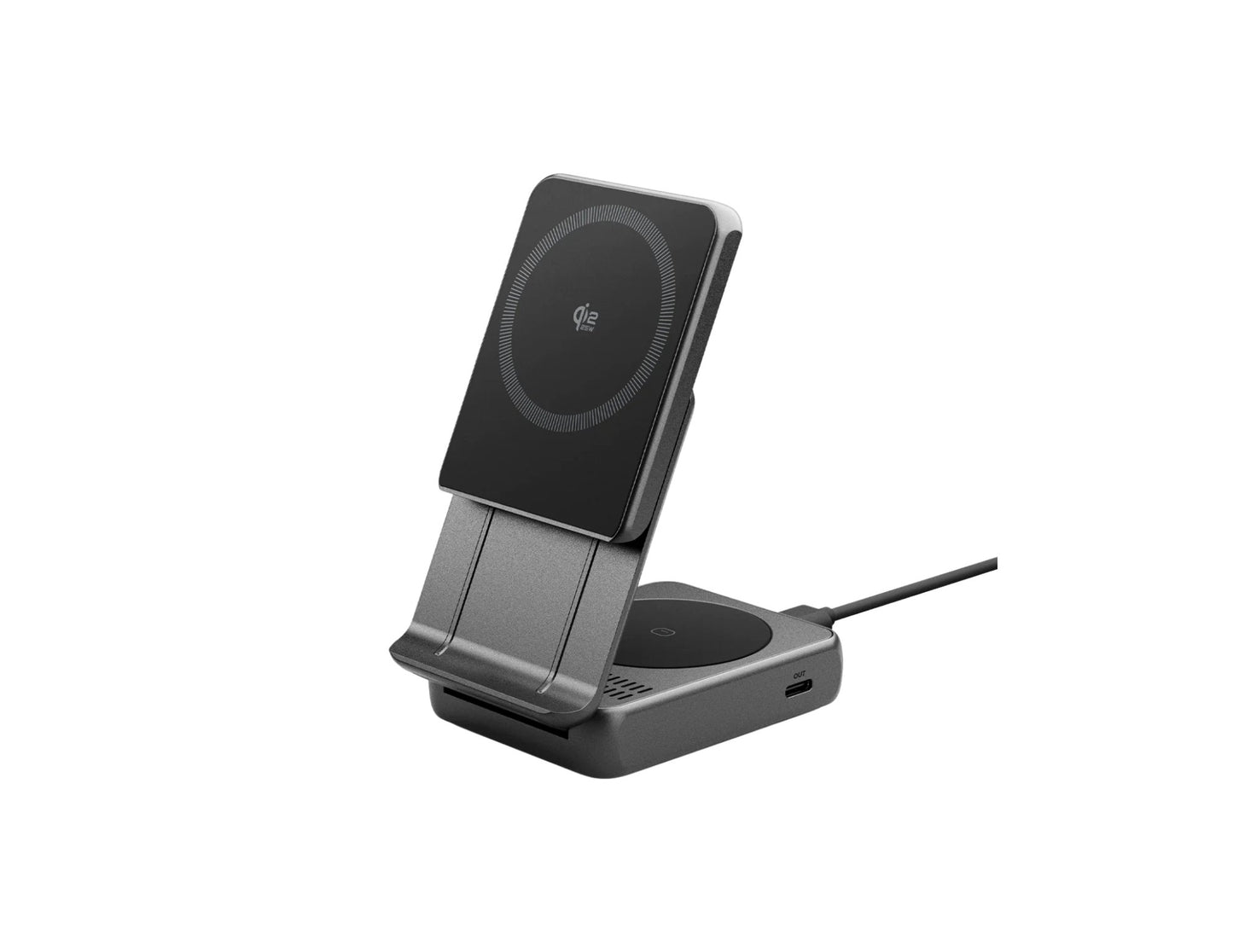 Spigen EF302MOQ 2-in-1 magnetic Qi2.2 wireless charger 25W Qatar