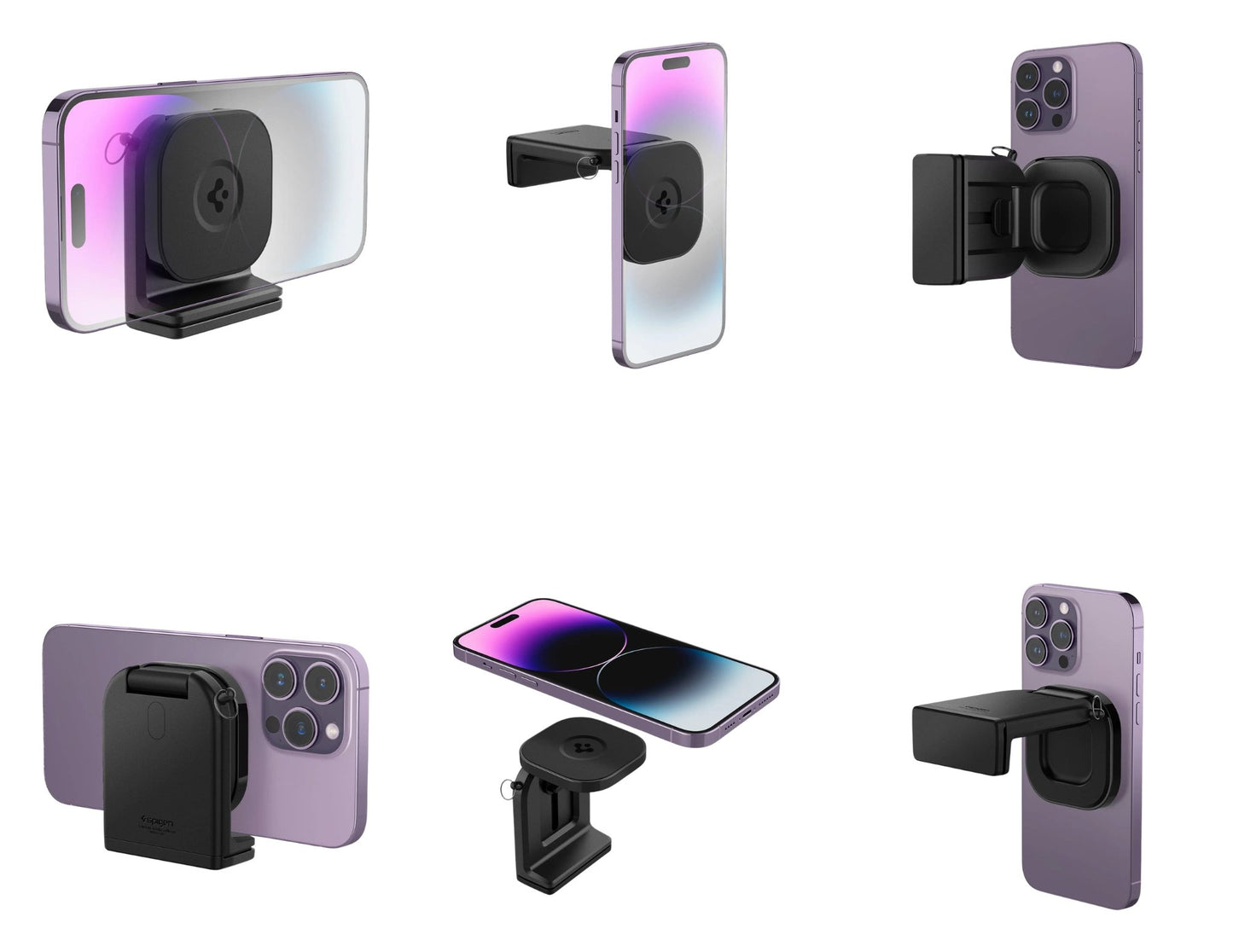 Spigen OneTap In-flight Mount Mag Fit clamp-on MagSafe phone holder Qatar