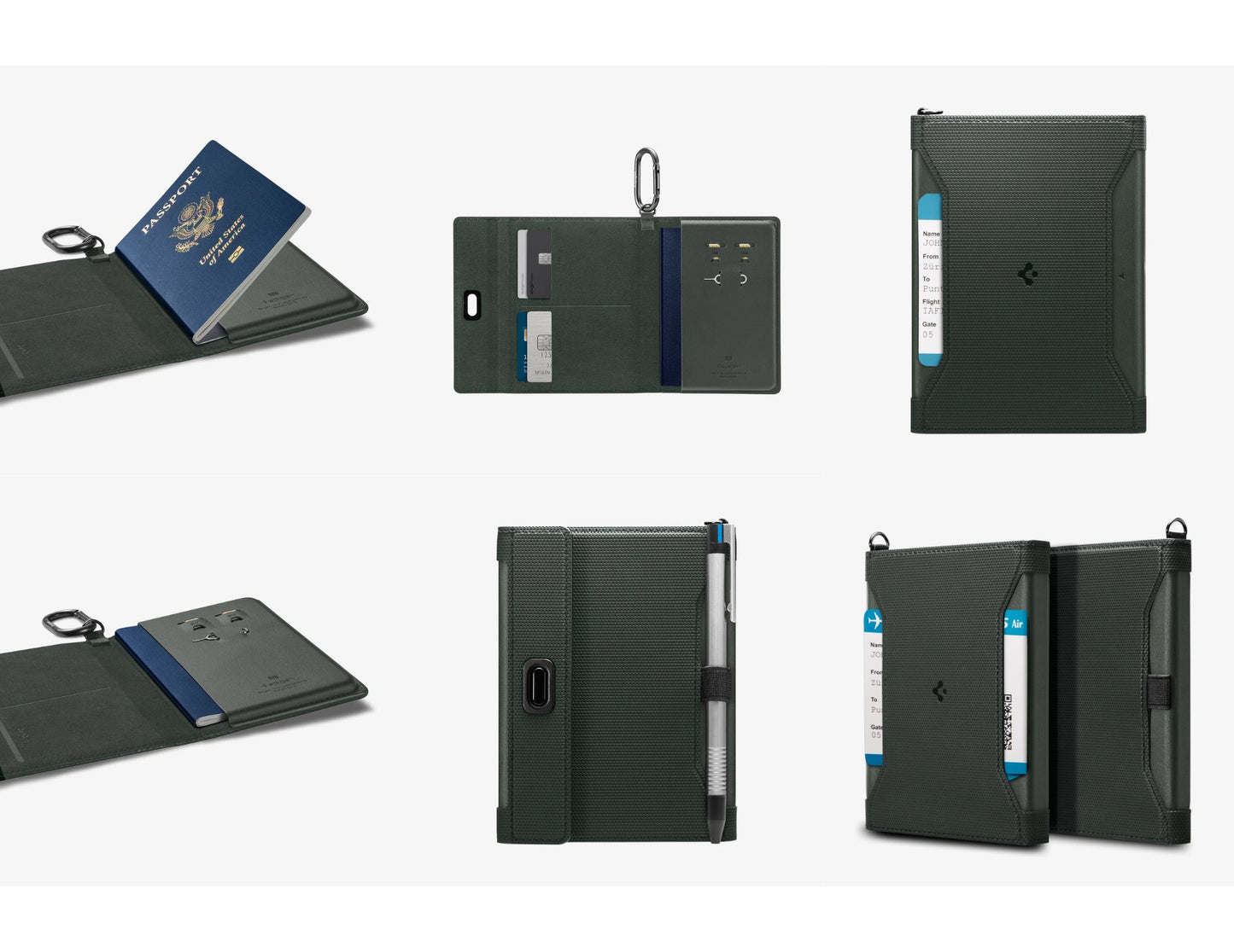Spigen Passport Holder universal card holder vegan leather RFID Qatar