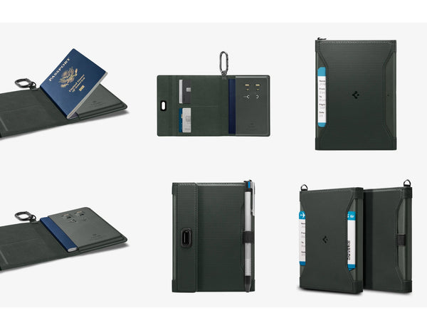 Spigen Passport Holder universal card holder vegan leather RFID Qatar
