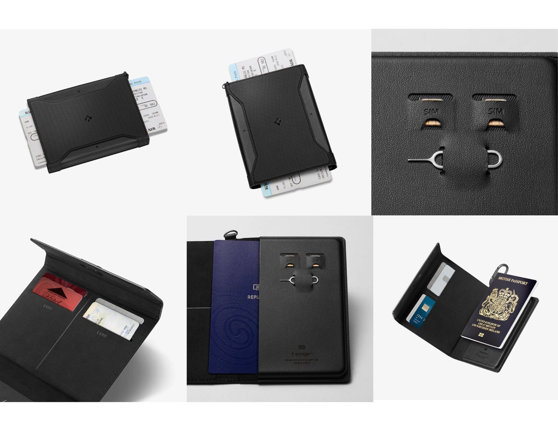 Spigen Passport Holder universal card holder vegan leather RFID Qatar