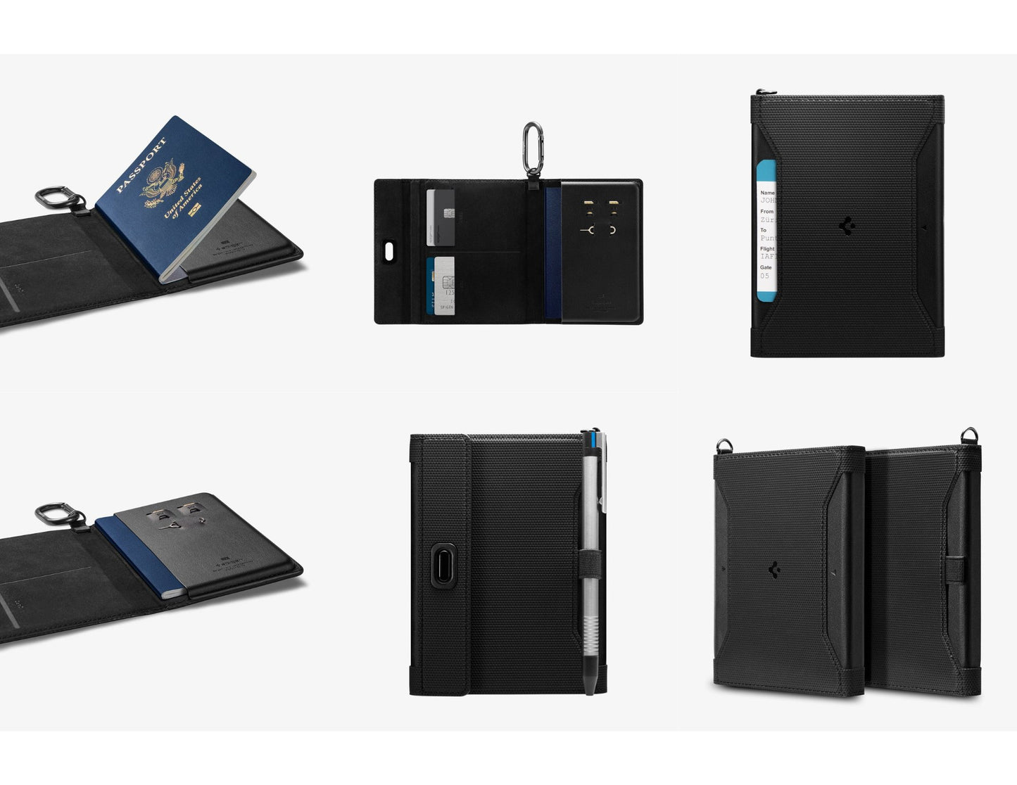 Spigen Passport Holder universal card holder vegan leather RFID Qatar
