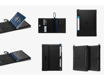 Spigen Passport Holder universal card holder vegan leather RFID Qatar