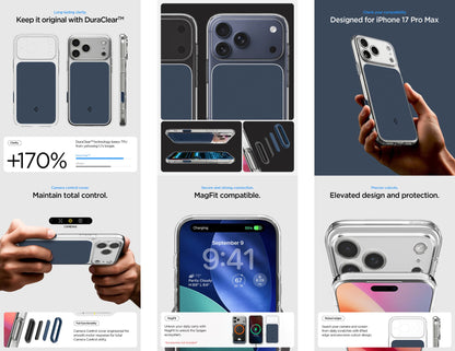 جراب Spigen Ultra Hybrid T (Mag Fit) لهاتف iPhone 17 Pro و Pro Max