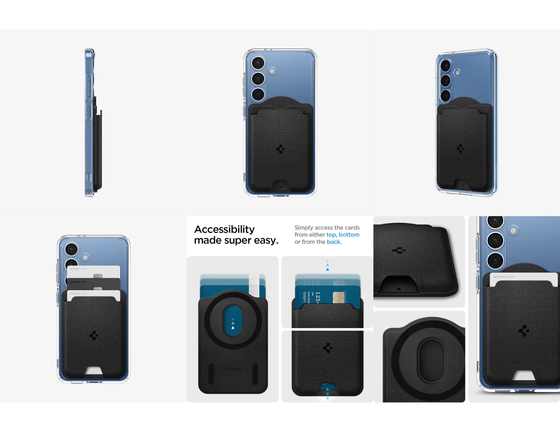 Spigen Urban Fit Mag Fit card holder 3 cards nylon Qatar