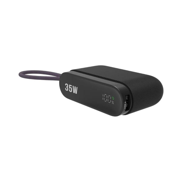 Swiss Military 10000mAh 35W USB-C PD power bank with built-in cable Black Qatar