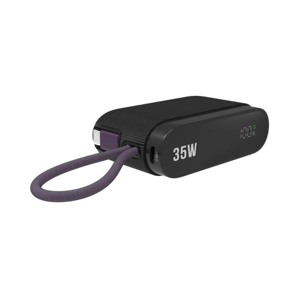 Swiss Military 10000mAh 35W USB-C PD power bank with built-in cable Black Qatar