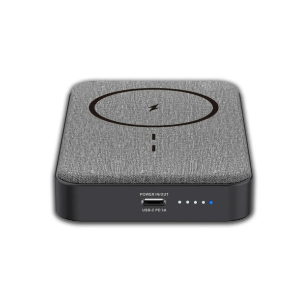 Swiss Military 10000mAh solid state magnetic power bank with 15W wireless charging stand, Gray, Qatar