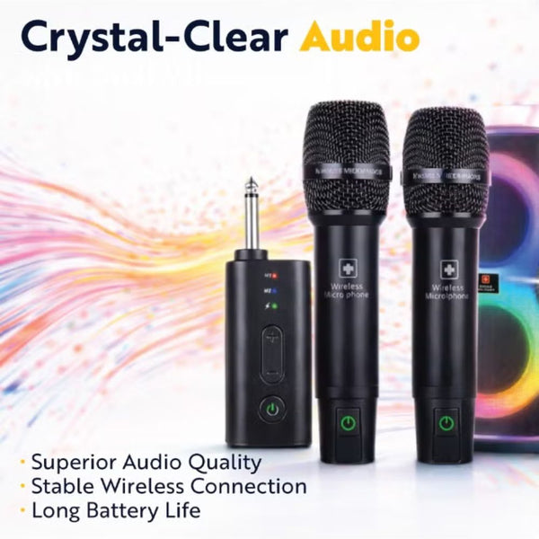 Swiss Military 1000W portable wireless party speaker with dual karaoke microphones and RGB lights Qatar