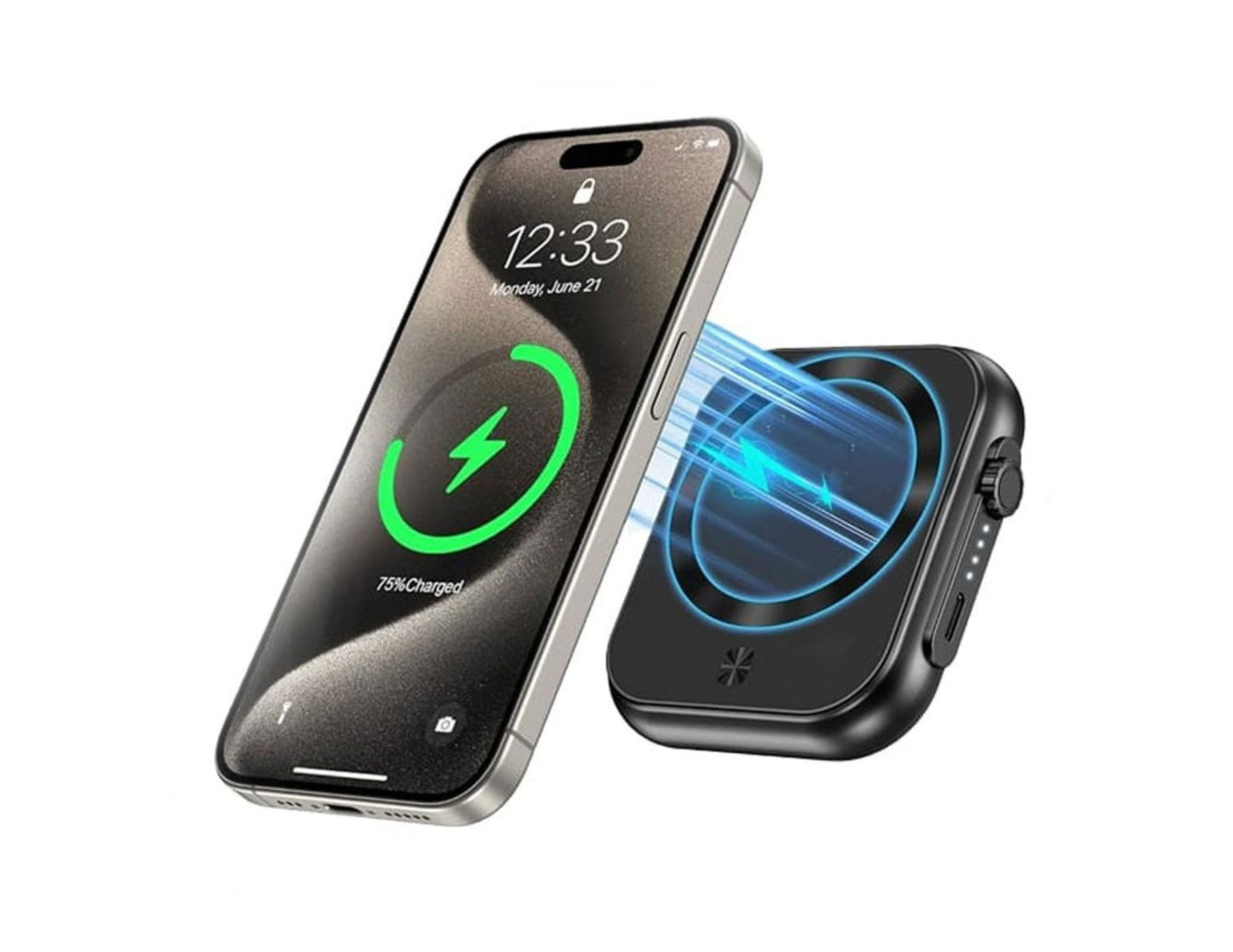 Swiss Military 5000mAh 3-in-1 wireless magnetic power bank with smartwatch pad black Qatar