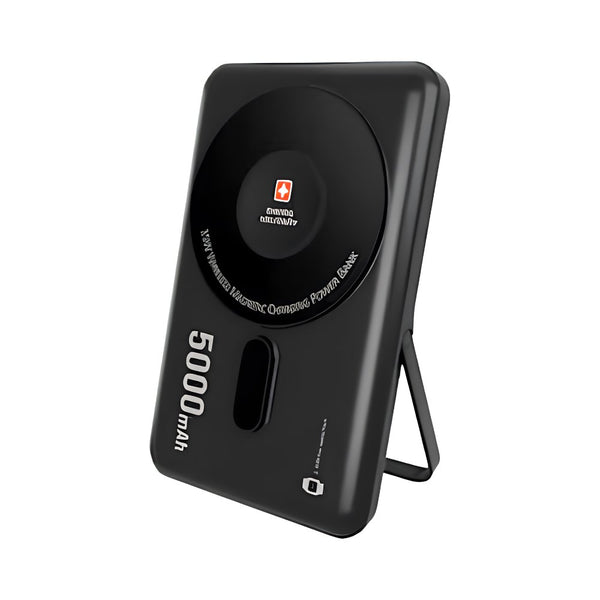 Swiss Military 5000mAh 3 in 1 wireless magnetic charging stand power bank with 15W MagSafe charging Qatar
