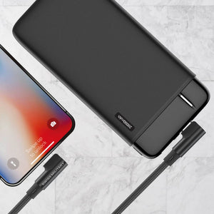 Swiss Military 20W 2M USB-C to Lightning L-shaped braided cable Black Qatar