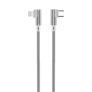 Swiss Military 20W 2M USB-C to Lightning L-shaped braided cable White Qatar