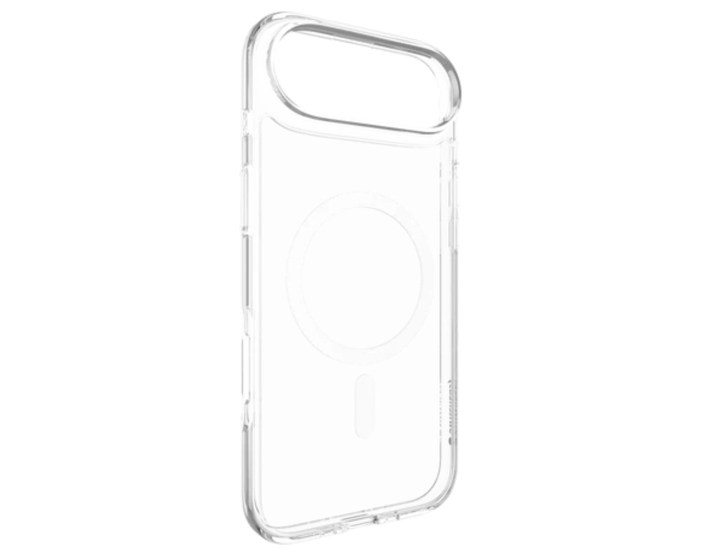 SwitchEasy Crush M O-Ring MagSafe clear case for iPhone 17/17 Air, transparent drop protection with O-Ring magnetic array, AIR-BARRIER 0.3mm tech, at Thabthaba Store Qatar