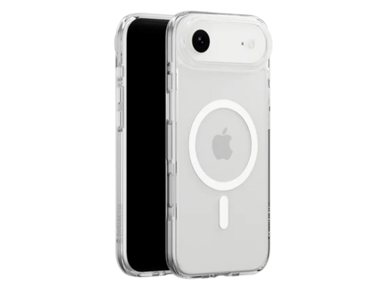 SwitchEasy Crush M O-Ring MagSafe clear case for iPhone 17/17 Air, transparent drop protection with O-Ring magnetic array, AIR-BARRIER 0.3mm tech, at Thabthaba Store Qatar