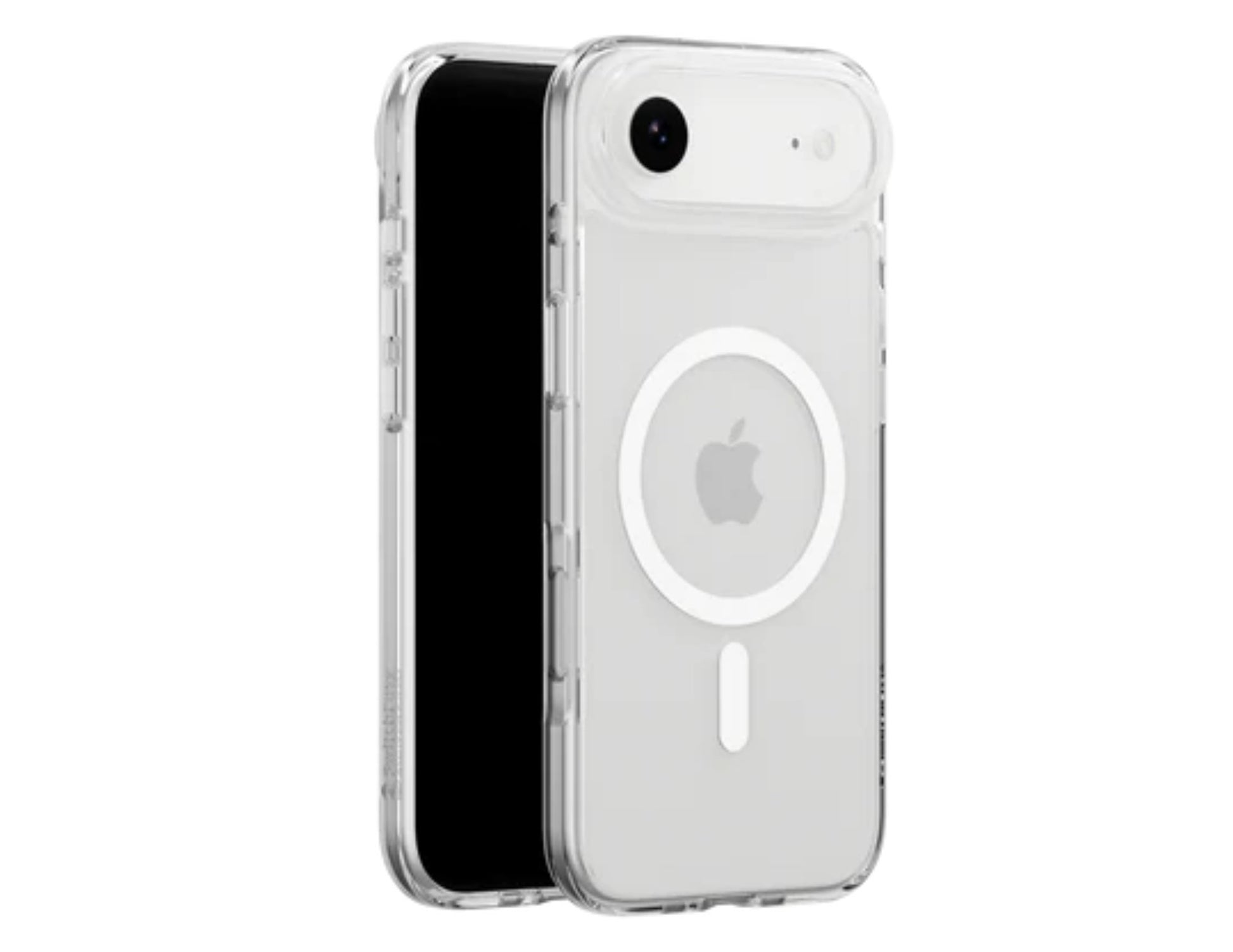 SwitchEasy Crush M O-Ring MagSafe clear case for iPhone 17/17 Air, transparent drop protection with O-Ring magnetic array, AIR-BARRIER 0.3mm tech, at Thabthaba Store Qatar