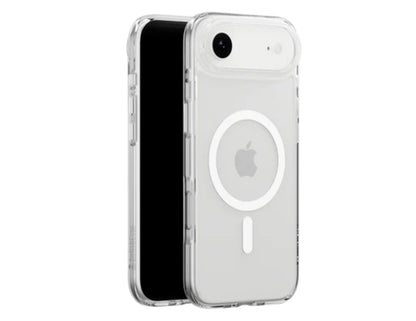 SwitchEasy Crush M O-Ring MagSafe clear case for iPhone 17/17 Air, transparent drop protection with O-Ring magnetic array, AIR-BARRIER 0.3mm tech, at Thabthaba Store Qatar