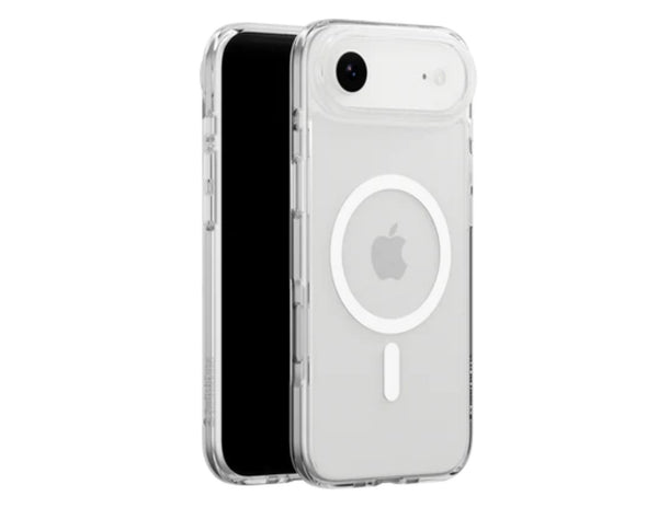 SwitchEasy Crush M O-Ring MagSafe clear case for iPhone 17/17 Air, transparent drop protection with O-Ring magnetic array, AIR-BARRIER 0.3mm tech, at Thabthaba Store Qatar
