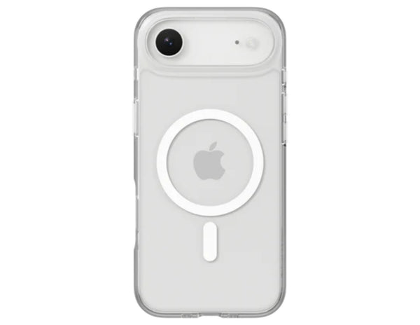 SwitchEasy Crush M O-Ring MagSafe clear case for iPhone 17/17 Air, transparent drop protection with O-Ring magnetic array, AIR-BARRIER 0.3mm tech, at Thabthaba Store Qatar
