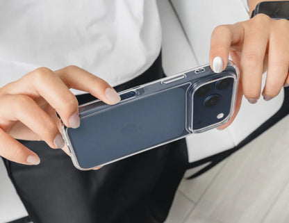 SwitchEasy Crush Protective Clear Case for iPhone 17 Series, AIR-BARRIER with 0.3mm air cushion, 85% optical clarity, 16ft military-grade drop tested, at Thabthaba Store Qatar