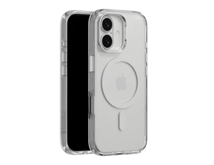 SwitchEasy LenStand M Protective Case for iPhone 17 and 17 Air, foldable stand, metal lens protection, 10ft drop tested, MagSafe compatible, silver color, at Thabthaba Store Qatar